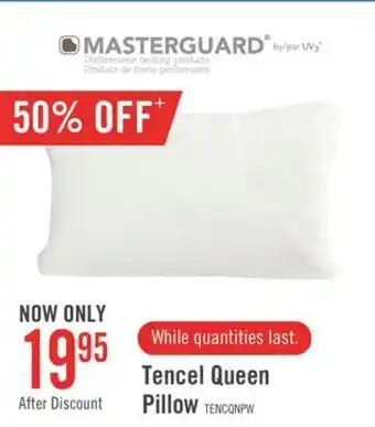The Brick Masterguard® tencel™ memory foam standard pillow offer