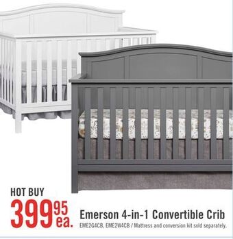 The Brick Emerson 4-in-1 convertible crib - dove grey offer