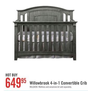 The Brick Willowbrook 4-in-1 convertible crib offer