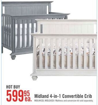 The Brick Midland 4-in-1 crib - white offer