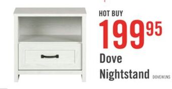 The Brick Dove nightstand offer