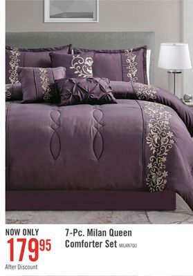 The Brick Milan 7-piece queen comforter set offer