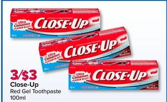 PharmaChoice Close-up red gel toothpaste offer