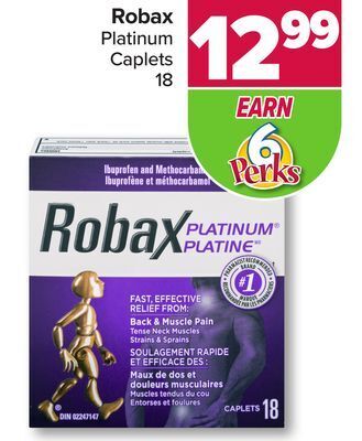 PharmaChoice Robax platinum caplets offer