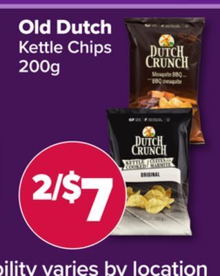 PharmaChoice Old dutch kettle chips offer