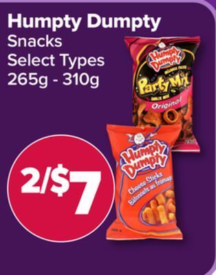 PharmaChoice Humpty dumpty snacks offer