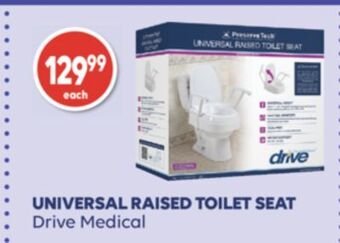 Wellwise by Shoppers Universal raised toilet seat drive medical offer