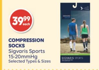 Wellwise by Shoppers Compression socks sigvaris sports 15-20mmhg offer