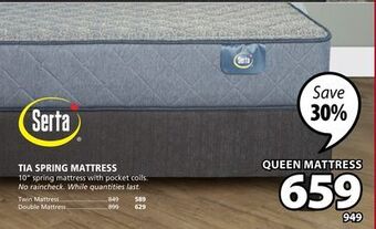 JYSK Tia spring mattress offer