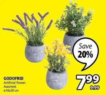 JYSK Godofrid artificial flower offer