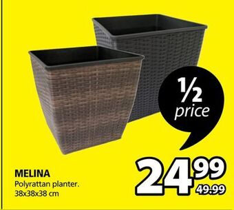 JYSK Melina polyrattan planter offer