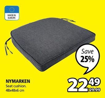 JYSK Nymarken seat cushion offer