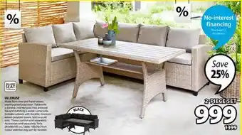 JYSK Ullehuse made from steel and hand-woven, weatherproof polyrattan offer