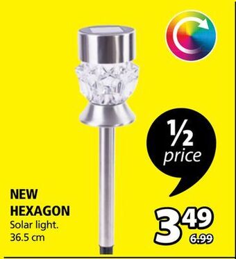 JYSK New hexagon solar light offer