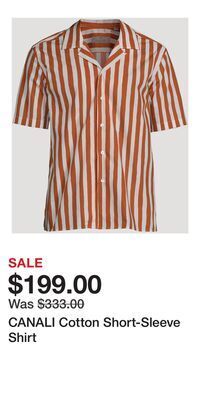 Holt Renfrew Canali cotton short-sleeve shirt offer