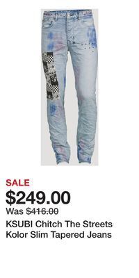Holt Renfrew Ksubi chitch the streets kolor slim tapered jeans offer
