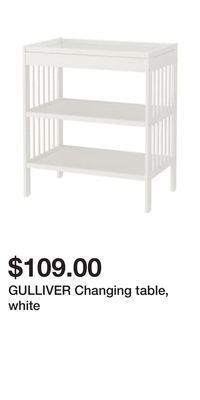 IKEA Gulliver changing table, white offer