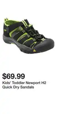 Mark's Kids' toddler newport h2 quick dry sandals offer
