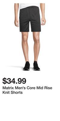 Mark's Matrix men's core mid rise knit shorts offer