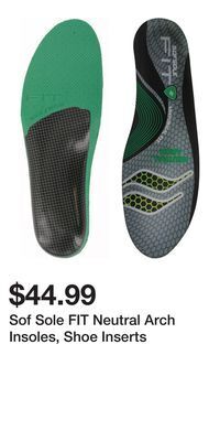 Mark's Sof sole fit neutral arch insoles, shoe inserts offer