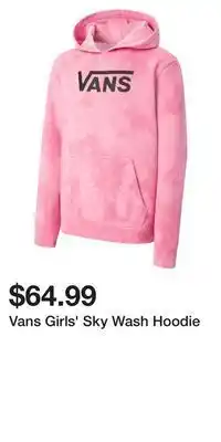 Sport Chek Vans girls' sky wash hoodie offer