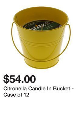 Dollarama Citronella candle in bucket - case of 12 offer