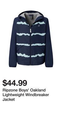 Sport Chek Ripzone boys' oakland lightweight windbreaker jacket offer