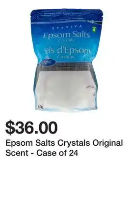 Dollarama Epsom salts crystals original scent - case of 24 offer