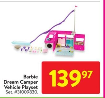 Walmart Barbie dream camper vehicle playset offer