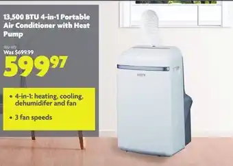 Home Hardware Omnimax 13,500 btu 4-in-1 portable air conditioner with heat pump offer