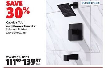 Home Hardware Capriza tub & shower faucet offer
