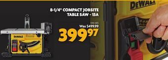 Home Hardware 8-1/4 compact jobsite table saw - offer