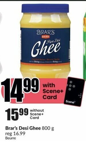 FreshCo Brar's Desi Ghee 800 g offer