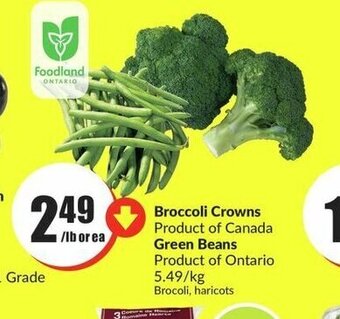 FreshCo Broccoli Crowns Green Beans offer