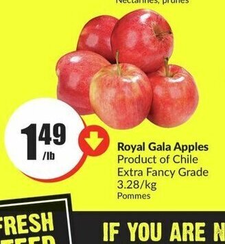 FreshCo Royal Gala Apples offer