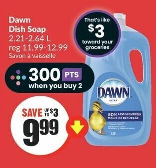 FreshCo Dawn Dish Soap offer