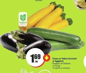 FreshCo Green or Yellow Zucchini or Eggplant offer