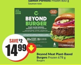 FreshCo Beyond Meat Plant-Based Burgers offer