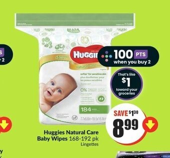 FreshCo Huggies Natural Care Baby Wipes offer