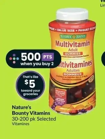 FreshCo Nature's Bounty Vitamins offer