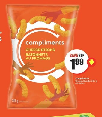 FreshCo Compliments Cheese Snacks 285 g offer