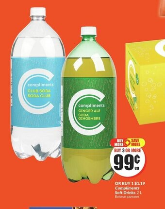FreshCo Compliments Soft Drinks 2 L offer