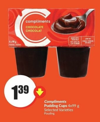 FreshCo Compliments Pudding Cups 4x99 g offer