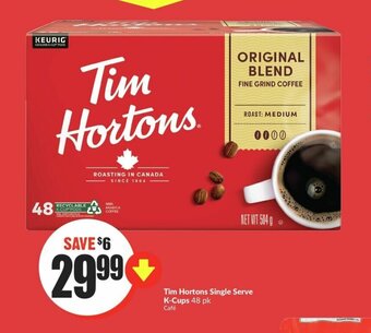 FreshCo Tim Hortons Single Serve K-Cups offer