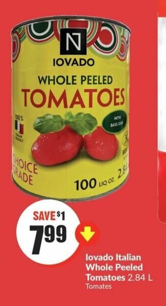 FreshCo lovado Italian Whole Peeled Tomatoes 2.84 L offer