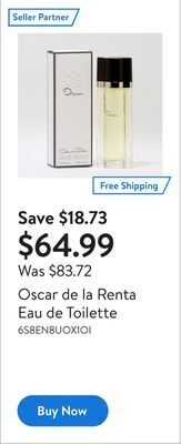 Walmart Oscar de la renta eau de toilette offer