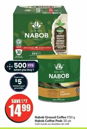 FreshCo Nabob Ground Coffee or Nabob Coffee Pods offer