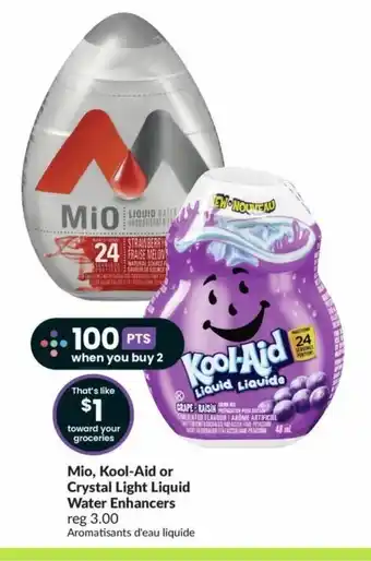 FreshCo Mio, Kool-Aid or Crystal Light Liquid Water Enhancers offer