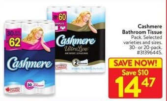 Walmart Cashmere Bathroom Tissue offer
