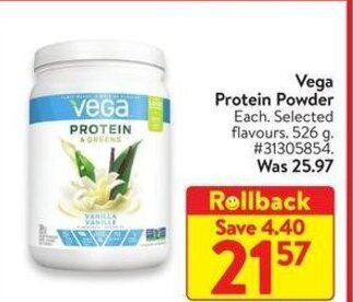 Walmart Vega Protein Powder offer